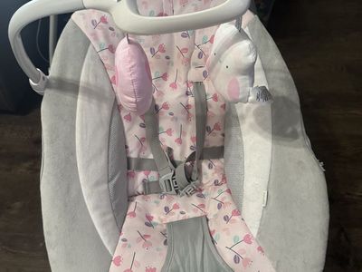Ingenuity Baby Swing - Floral & Gray Pattern - Gentle Motion Soother