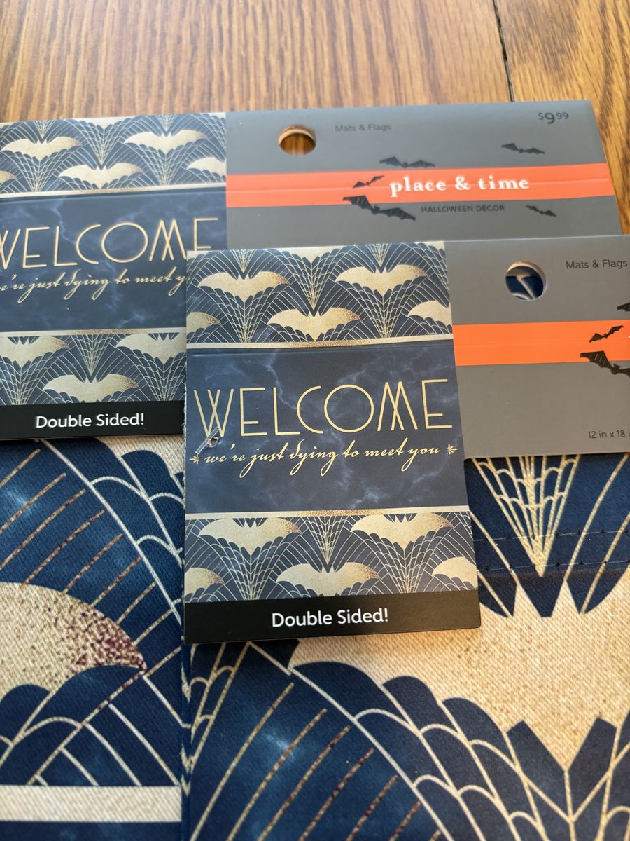 Halloween flags and placemats