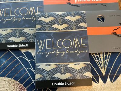 Halloween flags and placemats