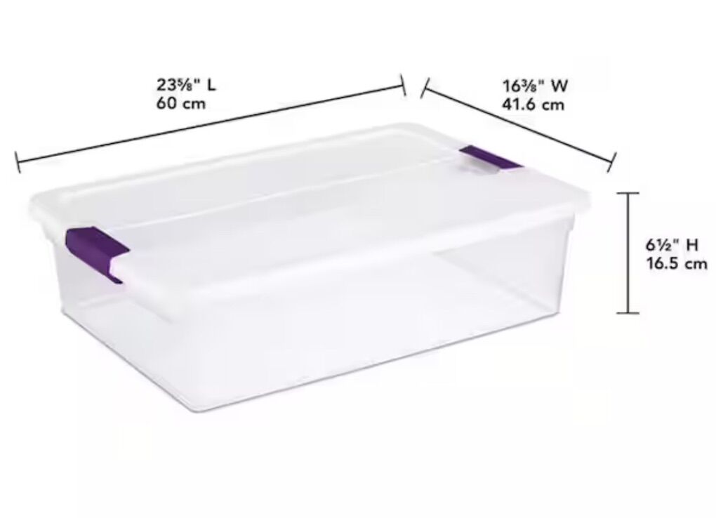 32 Qt. Clear View Storage Container