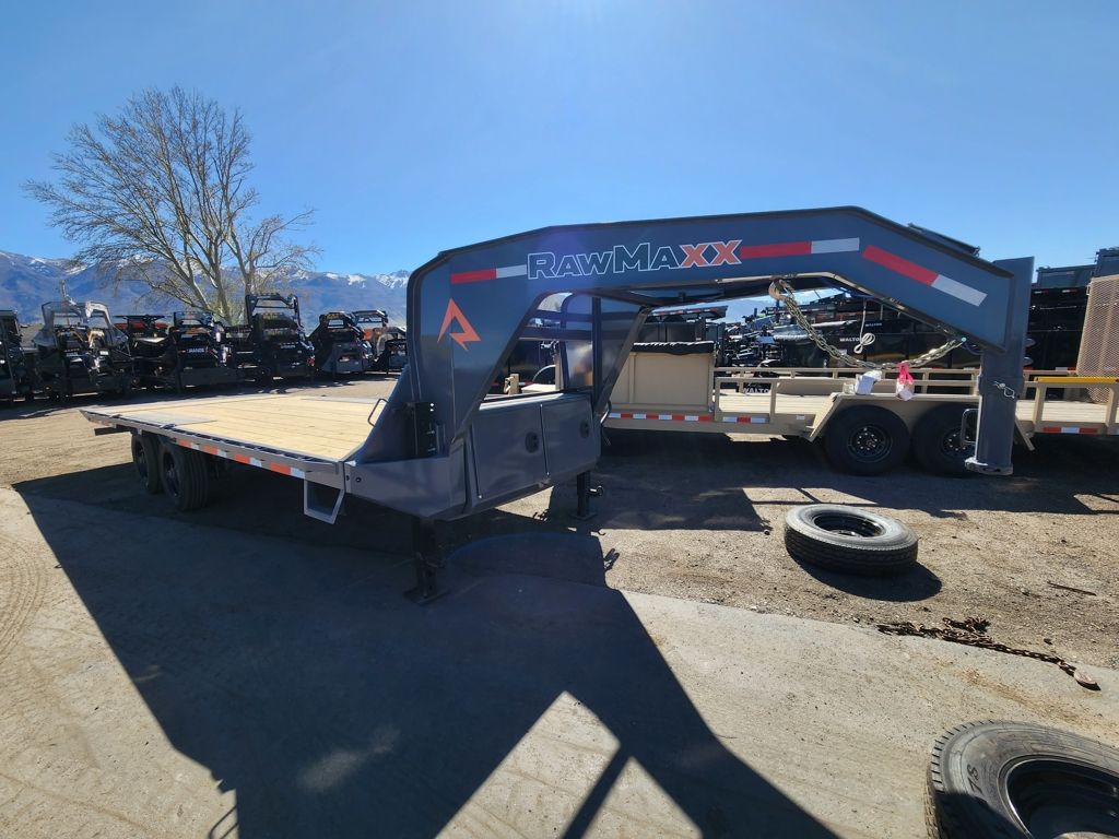 2026 RawMaxx 24' Gooseneck DTX 20K Deckover Hydrau