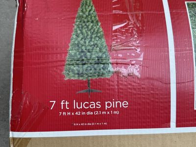 7 ft Lucas Pine Artificial Christmas Tree Unlit (841 Tips, 42 in Base)