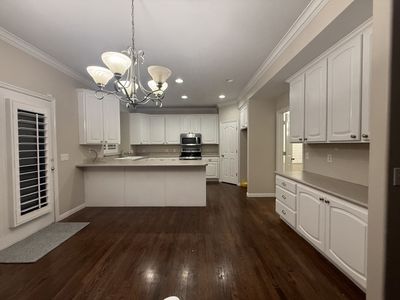 Oak Kitchen Cabinets with Melamine Shelves (White)