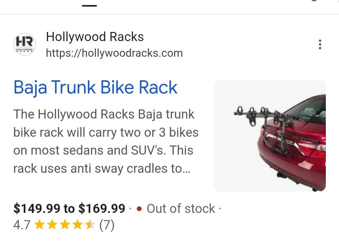 bike rack for trunk holds 3 bikes