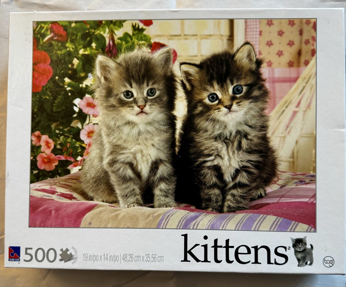Kittens on a Pillow 500 Piece Puzzle $6.95