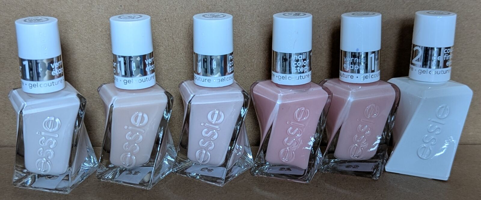 NEW Essie Gel Couture Nail Polish Bundle - Set of 6 - No UV Lamp Required