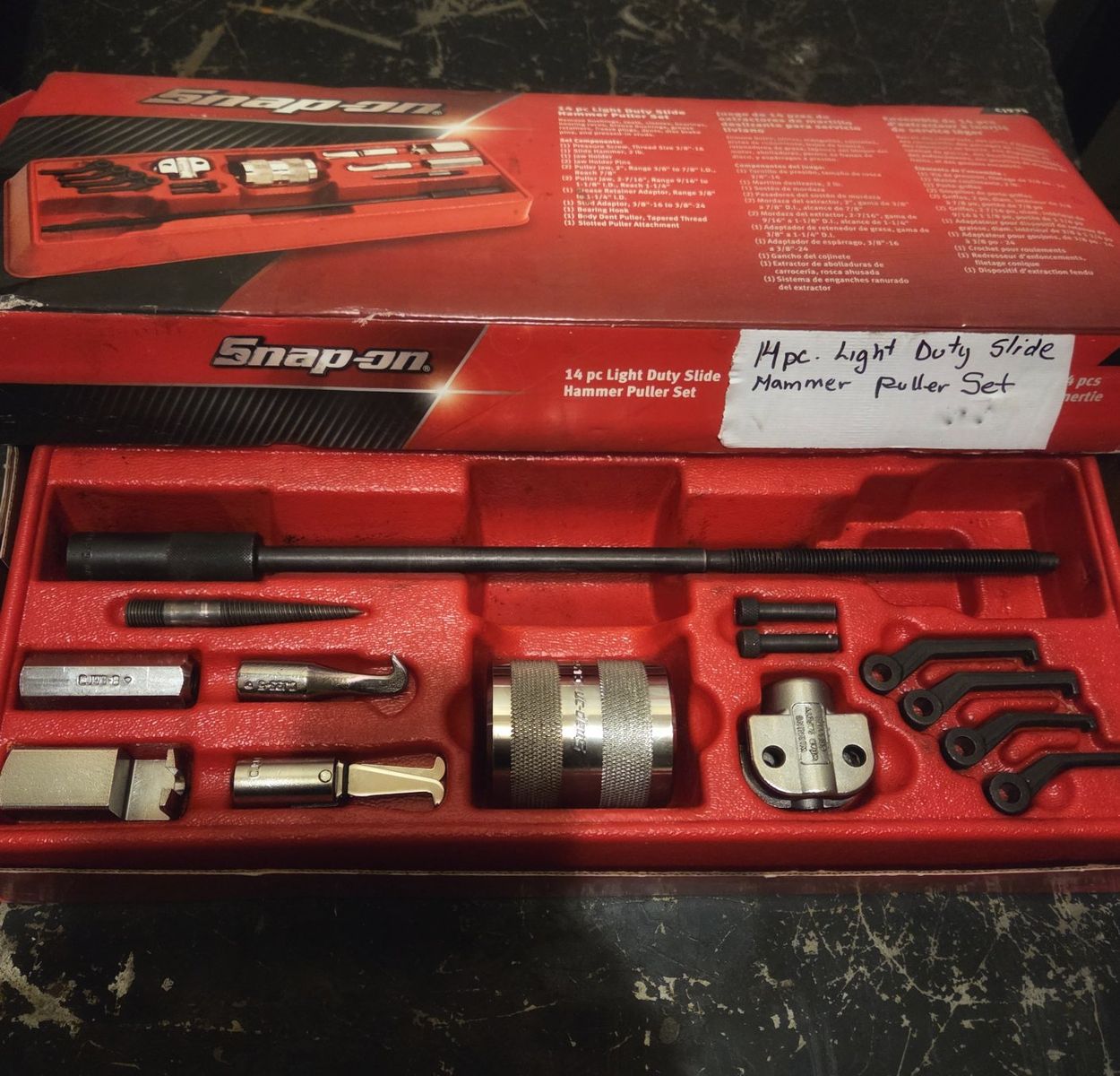 Snap-on 14 pc Light Duty Slide Hammer Puller Set