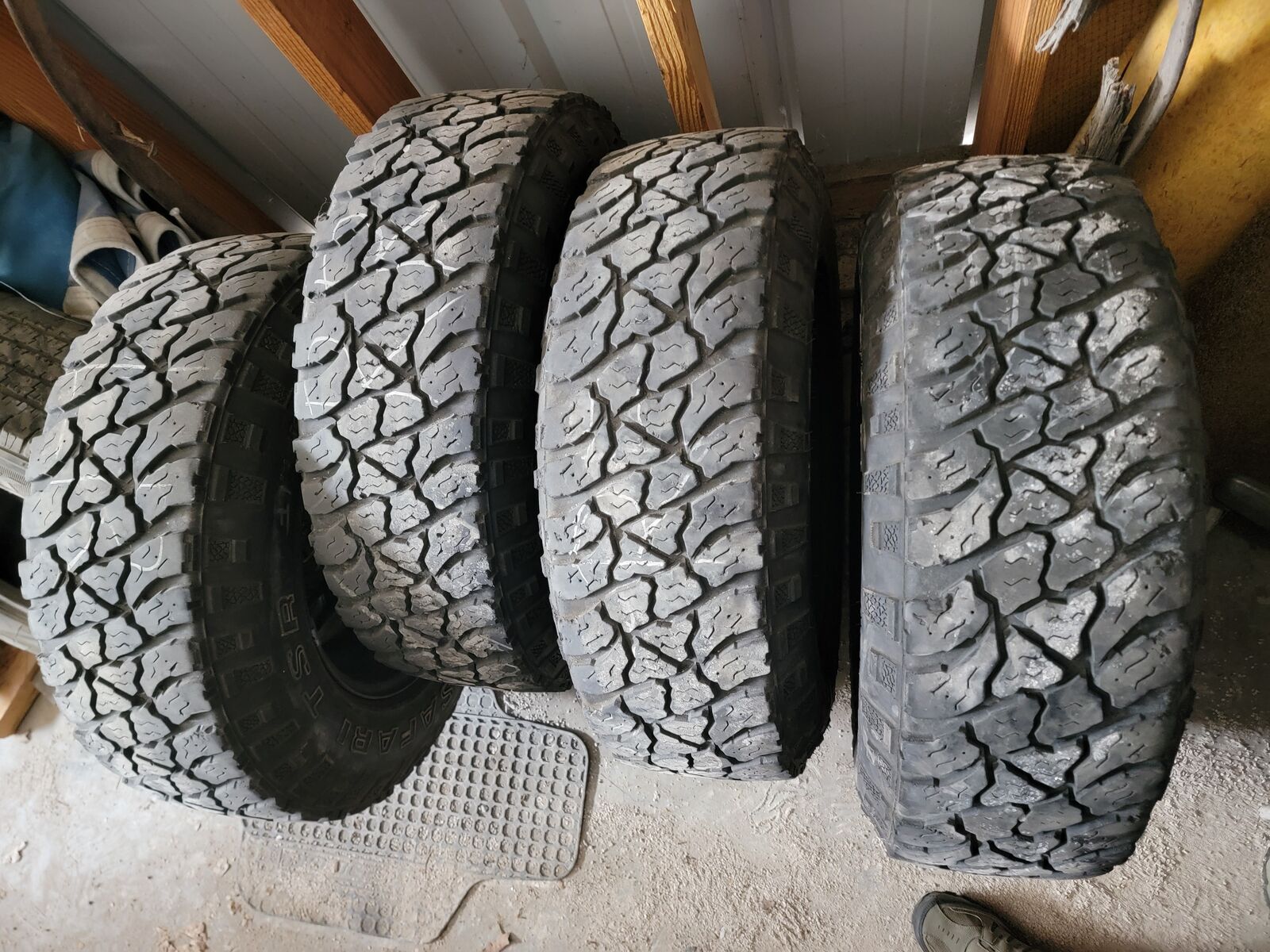 (4) 245 75 R17 LOAD E DODGE RAM TIRES AND WHEELS