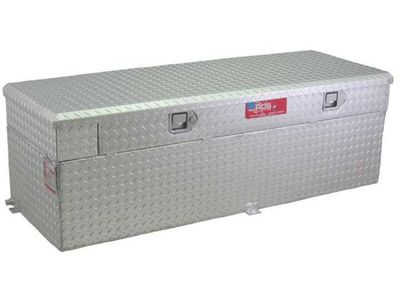 RDS 72744 60 Gallon Auxiliary Fuel Tank & Toolbox Combo - Bright Aluminum 55x20x22.75"