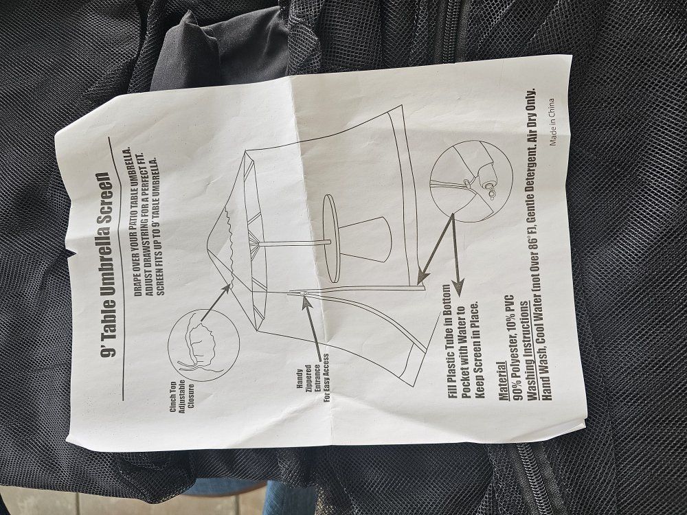 Outdoor Umbrella Screen