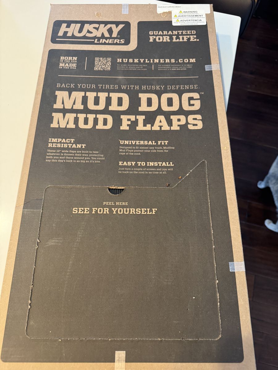Husky Truck Mud Dog Mud Flaps - Front & Rear - NEW and IN BOX - 55000 and 55100