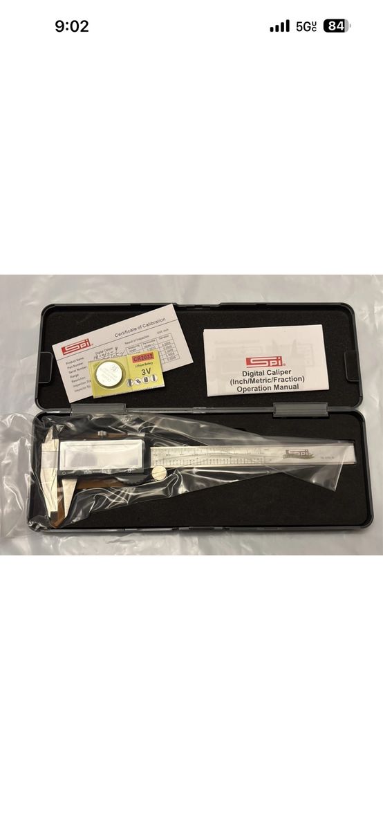 SDI Digital Caliper 0-6" Stainless Steel w/ Case, Battery & Manual - Precision Measurement Tool