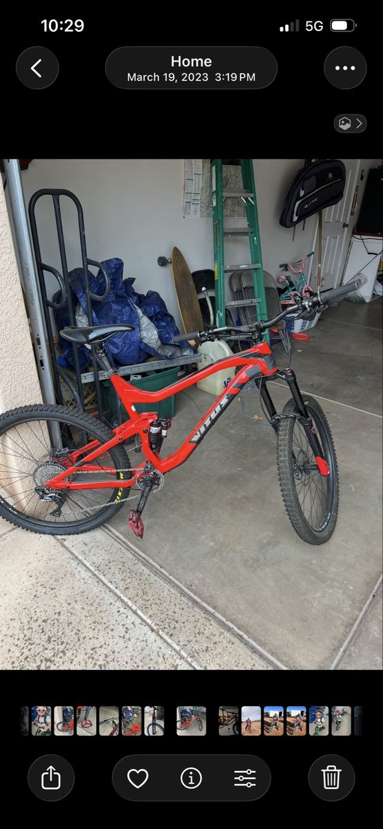 Vitus Sommet CR Mountain Bike Full Suspension Red MTB