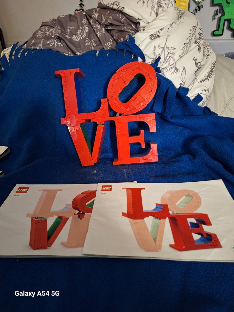 OPENED LEGO LOVE ART