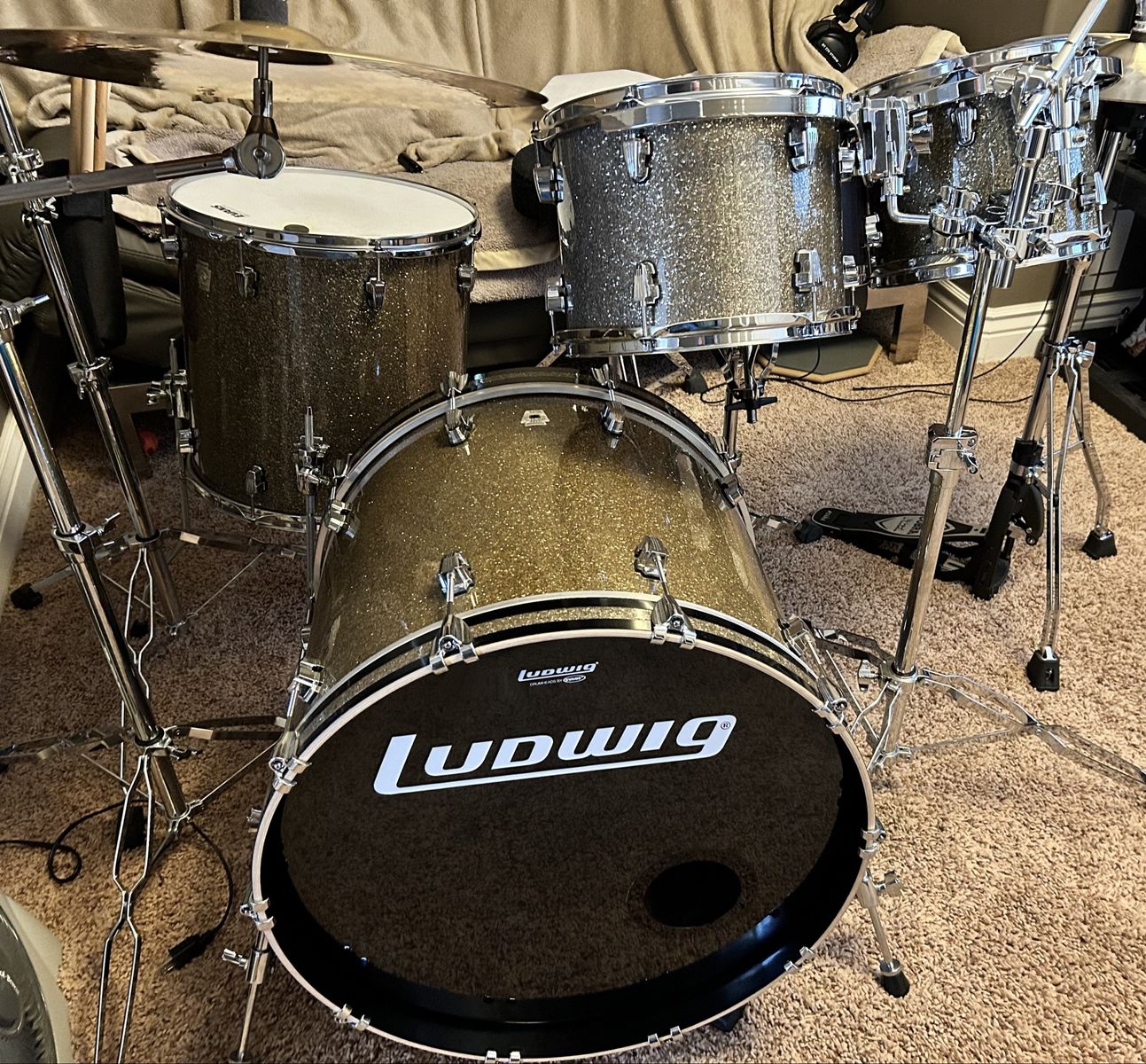 Ludwig Keystone x 4 Piece Pro Drumkit