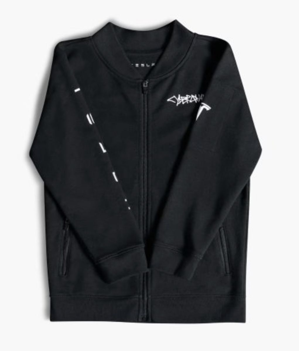 Tesla Cyberquad Kids Zip Up Bomber Jacket