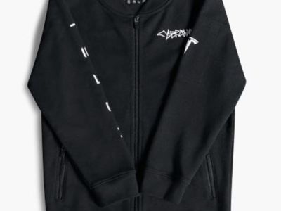 Tesla Cyberquad Kids Zip Up Bomber Jacket