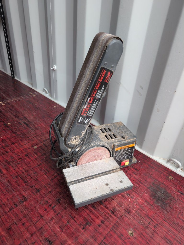 Craftsman 1/3 HP 4x36" Belt / 6" Disc Sander - Benchtop Woodworking Tool