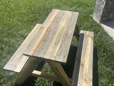 Handmade Children’s Picnic Table