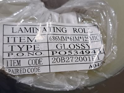 New Roll Laminating Glossy Film, $20 or best offer
