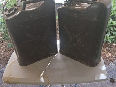 Military gas Jerry cans