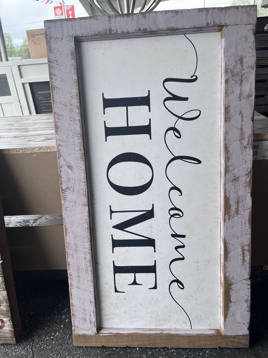 Welcome Home Sign