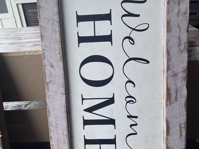 Welcome Home Sign