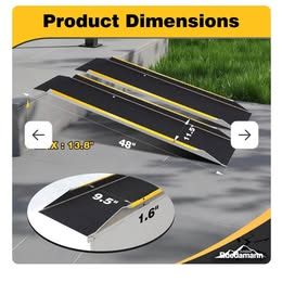 Heavy-Duty Aluminum Loading Ramps (Pair) - 1,200 lb Capacity - New