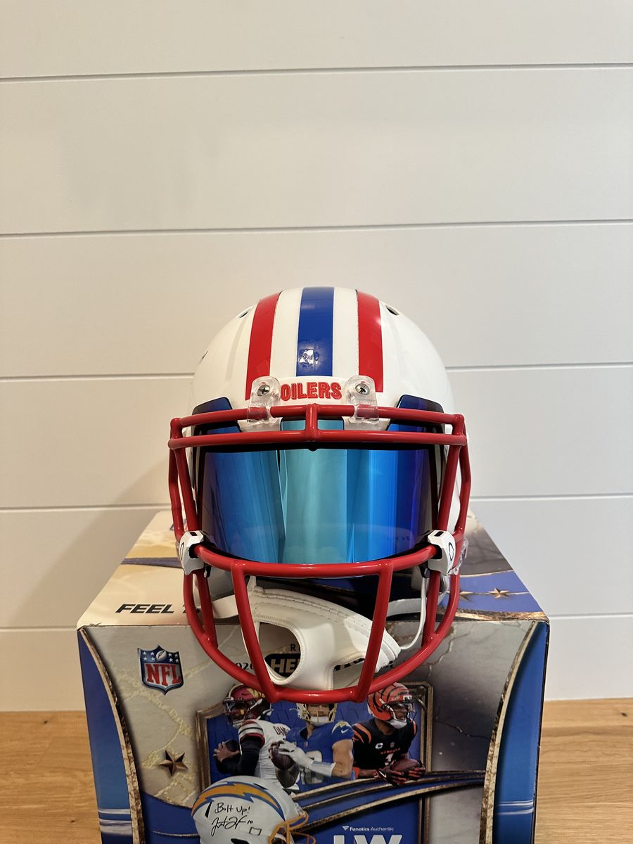 Earl Campbell Signed Houston Oilers Throwback Riddell Replica Helmet Fanatics Authenticated