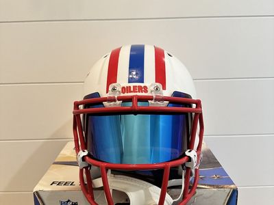 Earl Campbell Signed Houston Oilers Throwback Riddell Replica Helmet Fanatics Authenticated
