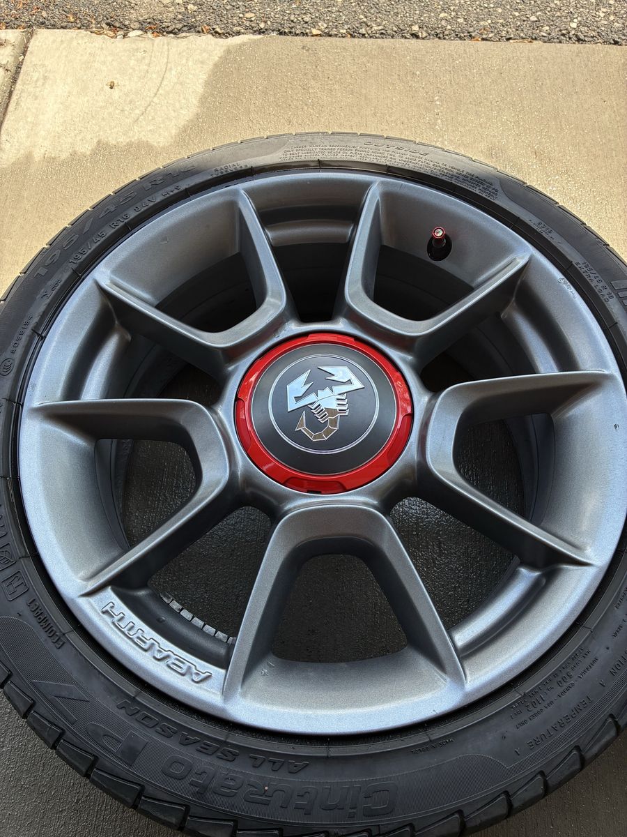 Full Set Fiat 500 Abarth Wheels and Pirelli Tires 16s