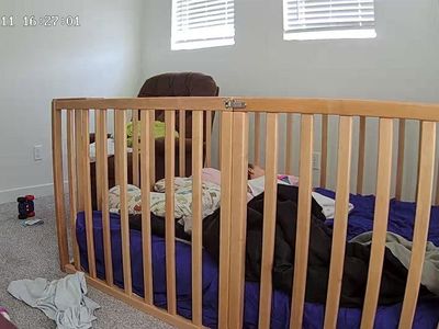 BUSY WOOD Toddler Montessori Floor Bed Frame with High Safety Rails (Model 20) - NATURAL TREE COLOR