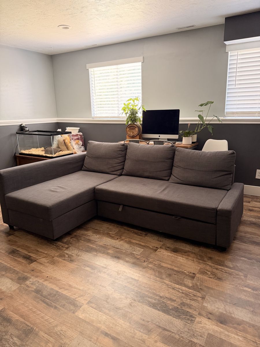 Dark grey couch