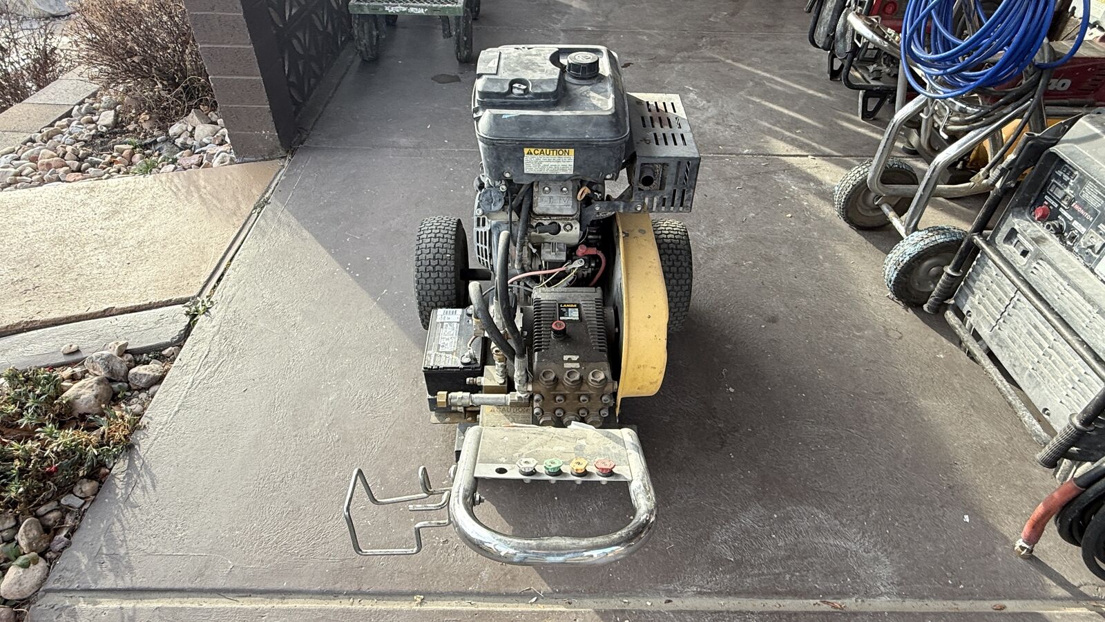 Commercial-grade Landa gas pressure washer, built for daily contractor use. This is not a homeowner machine.