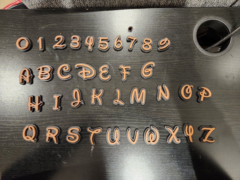 Disney Alphabet Fridge Magnets