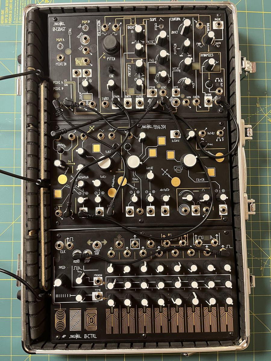 Make Noise 0-Coast + Strega + 0-CTRL Complete System in Discontinued Travel Case — Excellent