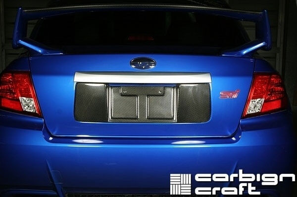 APR Performance Carbon Fiber License Plate Frame for 2008-14 Subaru WRX & STI Sedan Only APR CBX-WRXLIC11