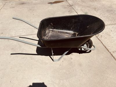 Black Poly Wheelbarrow -