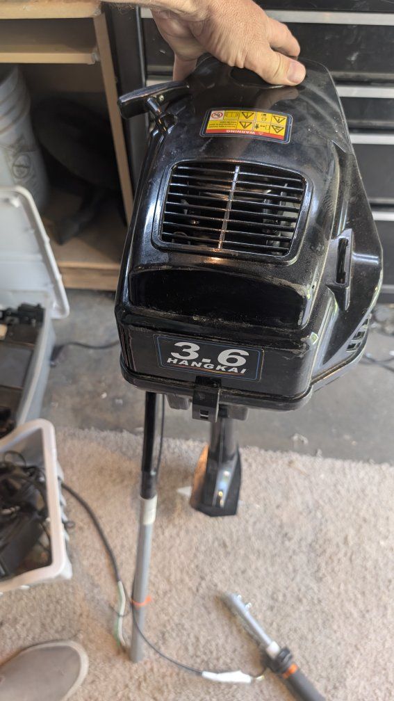 Hangkai 3.6 HP 2-Stroke Outboard Boat Motor with Tiller Handle Extension
