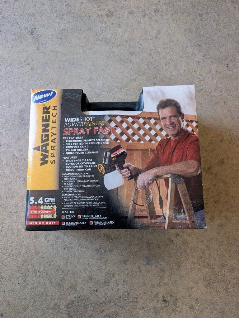 Wagner Spraytech WideShot Power Painter Spray Gun - 5.4 GPH, Fast Cleaning