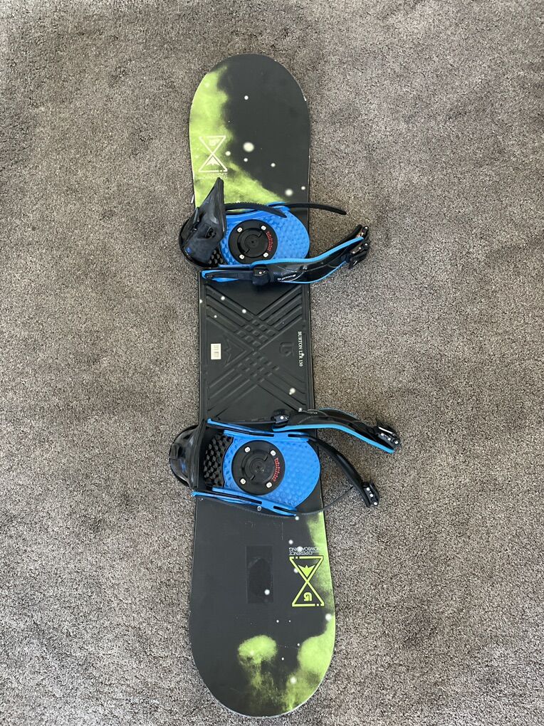 Burton Black & Green Snowboard.