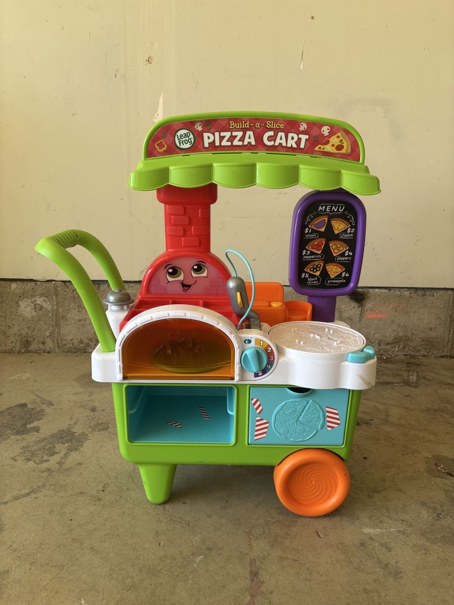 LeapFrog Build-a-Slice Pizza Cart Interactive Pretend Play Toy