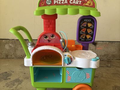 LeapFrog Build-a-Slice Pizza Cart Interactive Pretend Play Toy