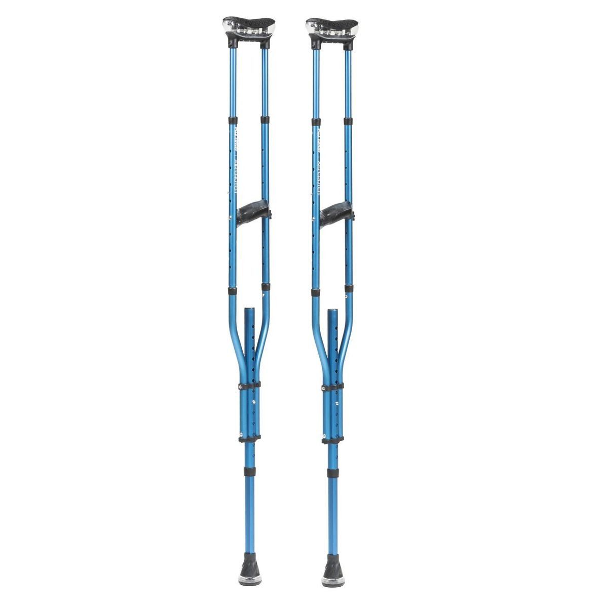 NEW! SAPPHIRE BLUE MD by Drive Air-Crutch Lightweight Walking Crutch, Adult Crutches for Walking with Comfortable Underarm Pads