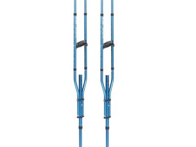 NEW! SAPPHIRE BLUE MD by Drive Air-Crutch Lightweight Walking Crutch, Adult Crutches for Walking with Comfortable Underarm Pads