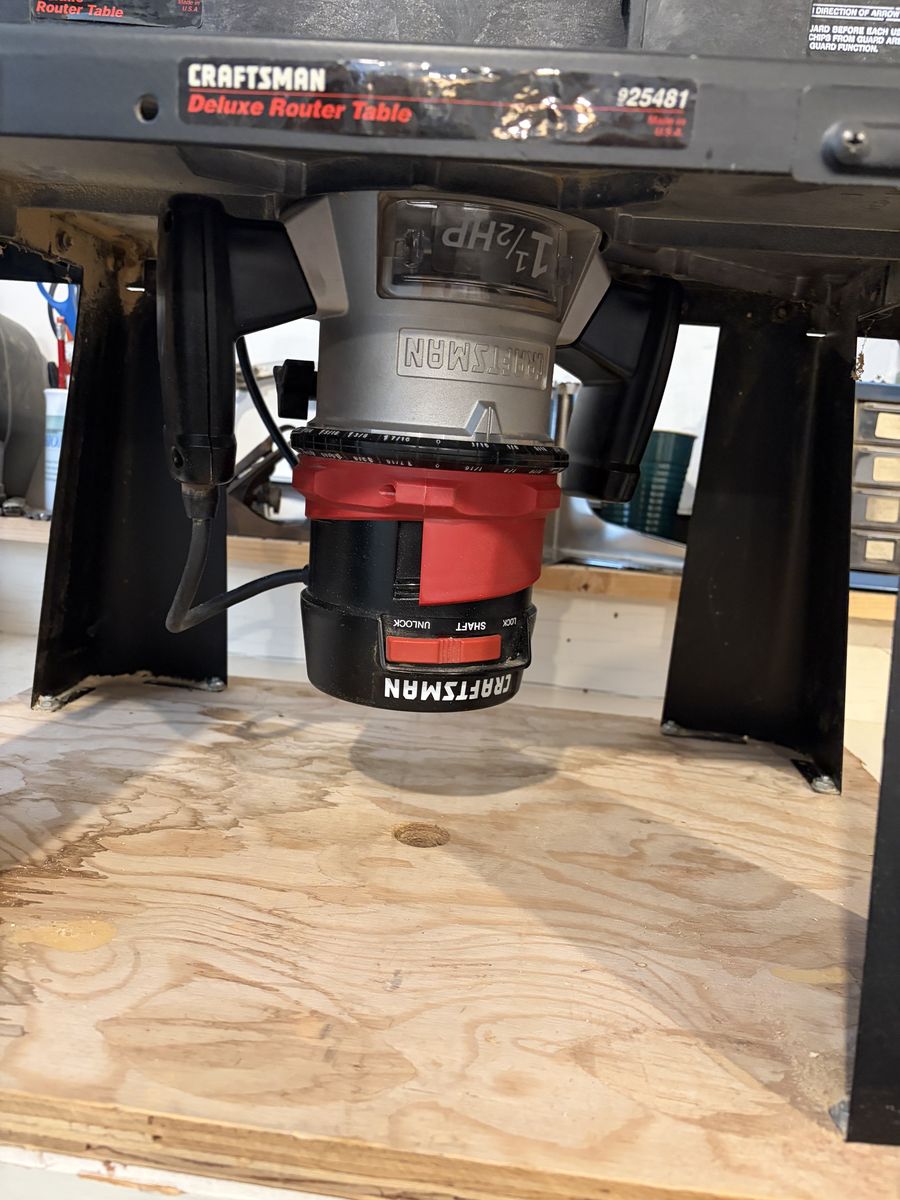 CRAFTSMAN router and router table.