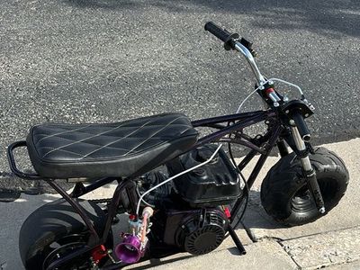 Custom Built Mini Bike with Upgraded Engine and Racing Slicks