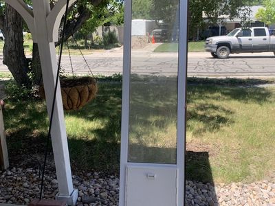 Ideal brand extra large dog door patio slider insert in great condition .