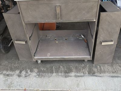 Bathroom Vanity Cabinet with White Countertop and Sink