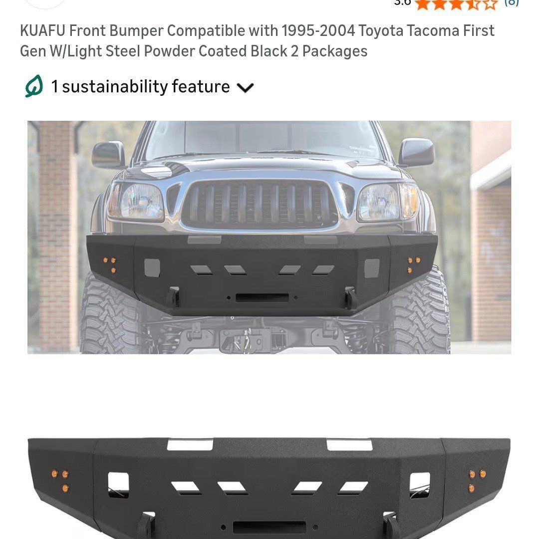 1999-2004 first gen toyota tacoma bumper